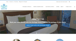 Desktop Screenshot of heritagehousehotel.com